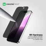 Picture of Amazingthing Privacy Tempered Glass Screen Protector for iPhone 15 Pro & 15 Pro Max